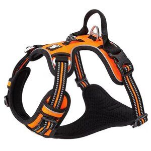 Chai's Choice Premium Polyester Reflective Front Clip Dog Harness, Small